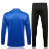 Manchester United Champions League Niño Sudadera De Entrenamiento Trajes 2022/23 Cuarto-Cremallera Azul
